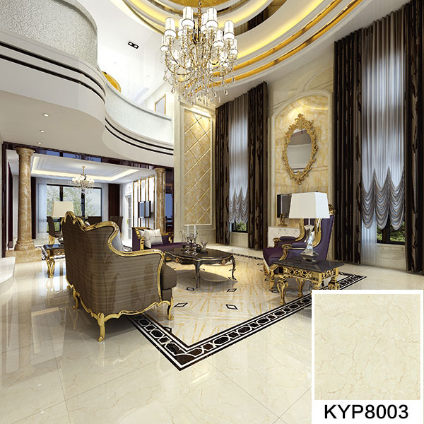 金艾陶大理石瓷磚：金線(xiàn)莎安娜KYP8003 鋪貼效果